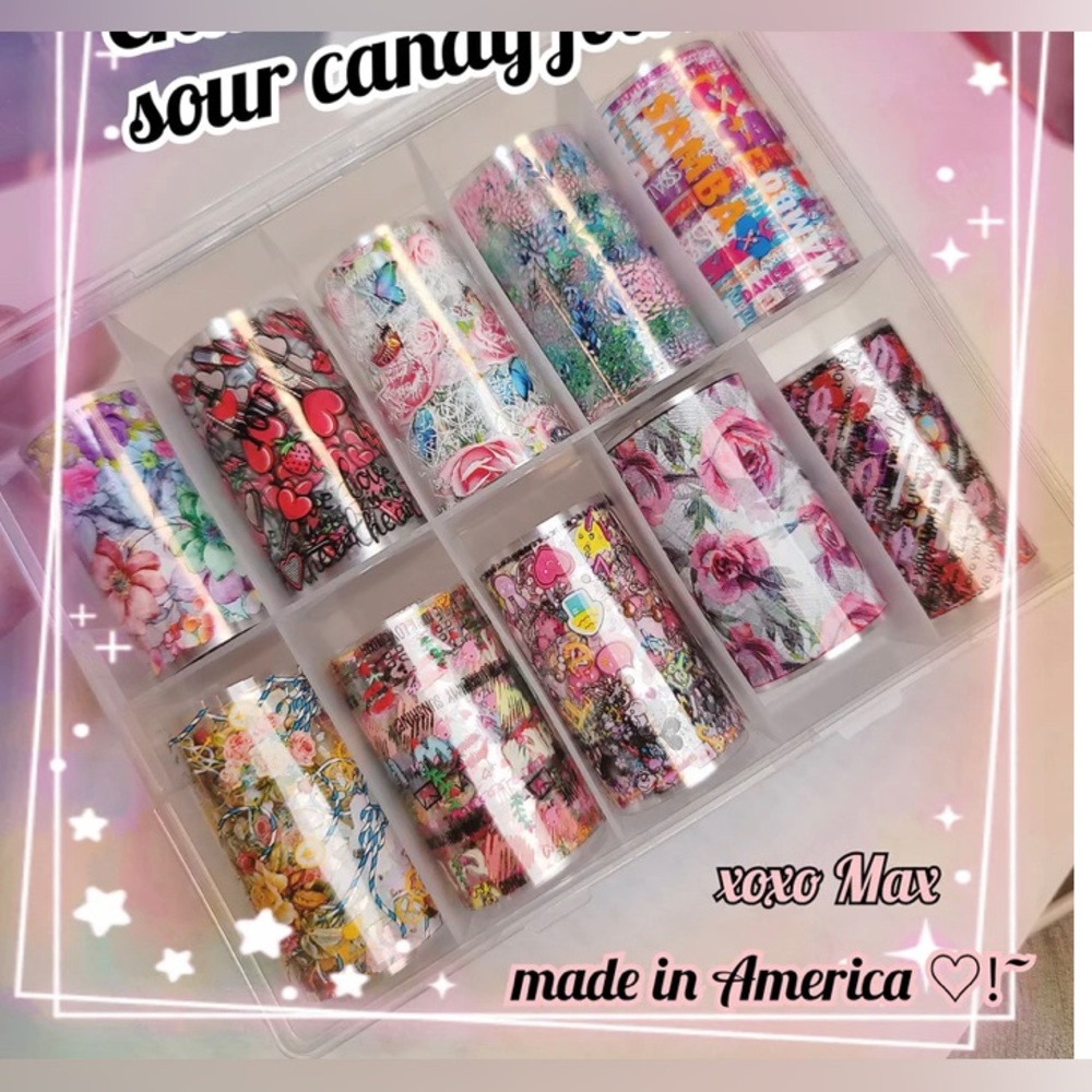 SOUR CANDY Nail Foil Kit 1/$15, 2/$25, 3/$30, 4/$35.$5 each additional!